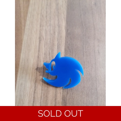 Sonic the Hedgehog - Sonic Face With Eye Acrylic Single Pin Badge